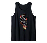 Black Raven Tattoo Style Goth Birds Illustration Graphic Débardeur