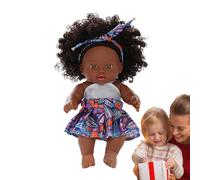 Black Reborn Girl, African Reborn Doll - Reborn Girl Molls, Noire Ethnique avec caractéristiques et Mobiles de la Raison et différentes tribus et Groupes Ethniques dans Toute l'Afrique