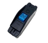 Black/Red/Green/Blue Max 16A or 30A AC110~250V DPST On-off Inline Rocker Switch NWPNLXEA(16A Blue with Light)