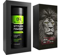 Black Red Hair Styling Powder Wax (Semi Matte)