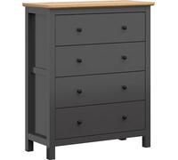 BLACK RED WHITE commode Hesen 101 cm so 4 zásuvkami Graphite/Dub Artisan