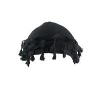 (Black) Retros Styles Headwrap Hat with Tassels Comfortable Headscarf Hat Stylish Hat for Music Festivals Burgundy