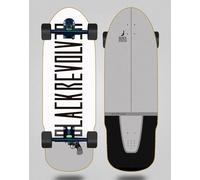 Black Revolver Cruiser Skate Skateboard Sakari Trucks 180 mm Couleur Blanc 32