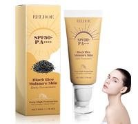 Black Rice Moisture Airyfit Daily Sunscreen, crème solaire pour le visage, SPF 50+, PA++++, absorption facile et rapide, protection solaire pour peaux sèches, quotidien et postérieur (50 g)