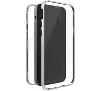 Black Rock 360° Glass Coque Apple iPhone 14 argent 1200TGC08
