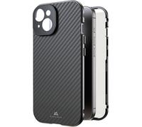 Black Rock 360° Glass Coque Apple iPhone 15 carbone chargement par induction, résistant aux chocs 1300TGCB02