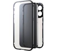 Black Rock Mobile Coque iPhone 15 Pro 360° Glass 1310TGC02 Double face Antichoc Noir Charge sans fil