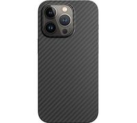 Black Rock - Coque de Protection en Carbone Ultra Fine pour Apple iPhone 14 Pro | Aramid Coque de Protection en Fibre, Chargement sans Fil, Premium (Noir)
