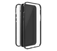 Black Rock - Coque iPhone 13 360° Glass Double Face, Antichoc, Compatible charge sans fil - Noir