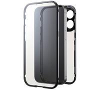Black Rock Coque pour iPhone 15 Pro 360° Glass Double Face, Antichoc [Etui Housse 360 Degrés] [Coque iPhone Compatible Charge sans Fil] - Noir