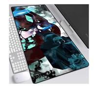 Black Rock Shooter 900x400mm Tapis de Souris XXL Multifonction Gaming Mousepad XXL Grand sous Main, Anime Souris 3mm Bureau Anti-Glissant Surface Texturée pour Ordinateur, E