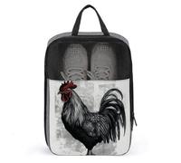 Black Rooster Sac à chaussures de voyage résistant à l'eau avec fermeture éclair Gris Taille unique Moderne, gris, Taille unique, Moderne