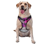 Black Rose and Red Rose Harnais pour chiens de petite, moyenne et grande taille - Durable, ne tire pas avec sangles réfléchissantes et boucles à dégagement rapide XL