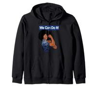 Black Rosie The Riveter Black Nous Pouvons Le Faire Sweat à Capuche