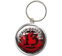 Black Sabbath - "13" Porte-clés Flammes RO7579 (Taille unique) (Rouge/Blanc/Noir)
