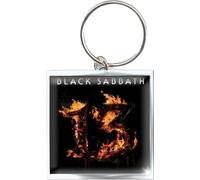 Black Sabbath - "13" Porte-clés impression photo RO7501 (taille unique) (Orange/Noir/Argent)
