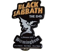 Black Sabbath - Badge "The End" - Alliage de zinc RO13287 (Taille unique) (Noir/Blanc/Jaune)