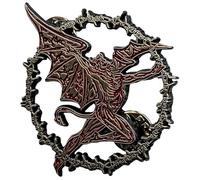 Black Sabbath Daemon Ring Logo Pin Badge Size One Size