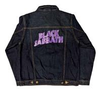 Black Sabbath Denim Veste Classic Wavy Band Logo Nouveau Officiel Unisex Bleu Size XL
