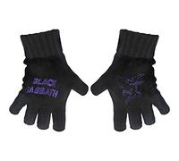 Rock Off Trade - Gants sans doigts Black Sabbath - Logo violet et démon - Import
