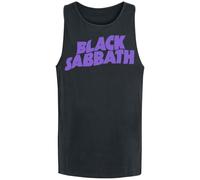 Black Sabbath Logo Homme Débardeur Noir XL 100% Coton Regular/Coupe Standard