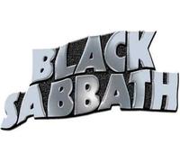 Black Sabbath - Logo ondulé - Badge - Métal RO10401 (Taille unique) (Argent/Noir)