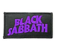 Black Sabbath - Logo ondulé - Ecusson thermocollant RO7928 (Taille unique) (Noir/Violet)