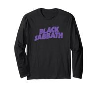 Black Sabbath Logo ondulé violet Manche Longue