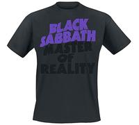 Black Sabbath Master of Reality Tracklist Homme T-Shirt Manches Courtes Noir L
