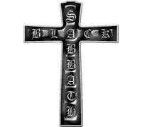 Black Sabbath Métal broche Cross Noir/Couleur argent