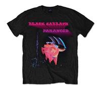 Black Sabbath Paranoid Motion Trails T-Shirt, Noir, M Homme