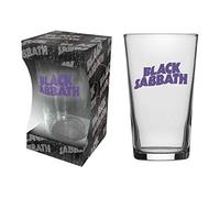Black Sabbath Pint Glass Classic Purple Band Logo Nouveau Officiel Boxed Size One Size