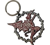 Black Sabbath - Porte-clés anneau démon RO11940 (taille unique) (Argent/Rouge)