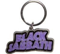 Black Sabbath - Porte-clés Logo ondulé RO13263 (Taille unique) (Noir/Violet)
