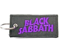 Black Sabbath - Porte-clés Logo ondulé RO7922 (Taille unique) (Noir/Violet/Argent)