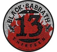 Black Sabbath - Rond - Patch "13 Flames" - Polyester RO1122 (Taille unique) (Rouge/Noir)