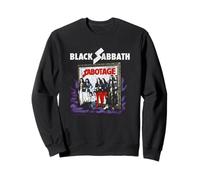 Black Sabbath Sabotage Album Portrait Encadré Rock Vintage Sweatshirt