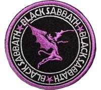 Black Sabbath - Style cercle - Ecusson thermocollant "Daemon" RO13704 (Taille unique) (Noir/Violet)