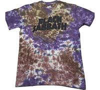 Black Sabbath T Shirt Wavy Band Logo Nouveau Officiel Unisex Dye Wash Purple Size L