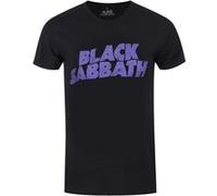 Black Sabbath T-Shirt Wavy Logo Vintage Homme Noir - Taille M Noir G