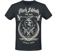 Black Sabbath The End Grim Reaper - Heavyweight Homme T-Shirt Manches Courtes Noir 5XL
