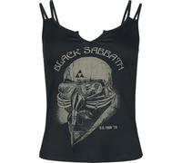Black Sabbath US Tour 78 Femme Top Noir S 95% Viscose, 5% Élasthanne Regular/Coupe Standard