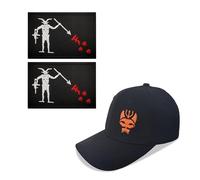 Black Seal Team Six Casquette de baseball ajustement flexible Casquette tactique Seals + Écusson, 6, L