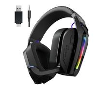 Black Shark Casque Gaming sans Fil, Casque Gaming Bluetooth 6.0 avec Connecteur USB Et Type-C, Son Surround 7.1 pour PC, PS5, PS4, Microphone à RéDuction De Bruit, Goblin X8 (Noir)