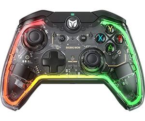Black Shark Controller di gioco cablato per Pc, controller per Nintendo Switch con giroscopio a 6 assi, un tasto di risveglio, Macro, Turbo, Dual Shock, pulsanti personalizzati, luce RGB