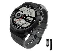 Black Shark GS3 Sport Smartwatch, écran AMOLED 1,43", étanche 5ATM, GPS, 128 modes sportifs, moniteur de sommeil et de battement, appels Bluetooth avec ENC, noir brume