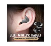 (Black) Sleep Invisible Wireless Earphone Bluetooth 5.3 Headset Mini TWS Noise Cancelling Sleeping Headphones Gaming E-Sports Headset Hidden Earbuds