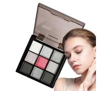 Black Smoky Eyeshadow, Dark Eyeshadow Palette -Smokey Eyeshadow Eye -A-Palette -Up Palette Avec Mimmer Matte | Mélangeable, 9 Couleurs, À Paupières Pigmentés Élevés, Foncé Pour