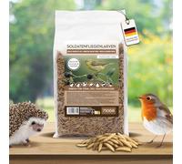 Black Soldier Fly Couverture pour carpes koï 0,75 kg, séchées, comme vers de farine, riche en protéines et en nutriments, nourriture pour oiseaux, poissons, rongeurs et reptiles