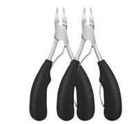 Black Stainless Steel Manicure Tool Sturdy Cuticle Nipper And Nail Clipper With Classic Handles Suitable For Men Women(2 PCS)